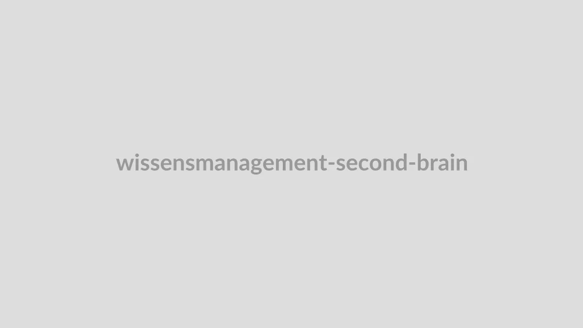 Grafik, die das Gehirn mit einem digitalen "Second Brain" verbindet